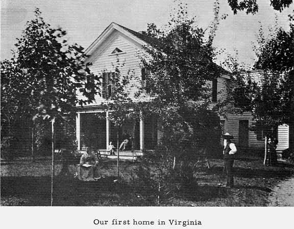 Our first home in Virginia