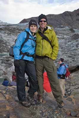 Dave & Meredith with Crampons