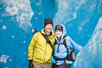 Dave & Meredith in an Ice Cave